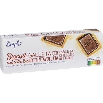 Biscuits tablette chocolat noir 150 g - Epicerie Sucre - Promocash Chateauroux