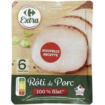 180G 6T ROTI DE PORC CRF - Charcuterie Traiteur - Promocash Rouen