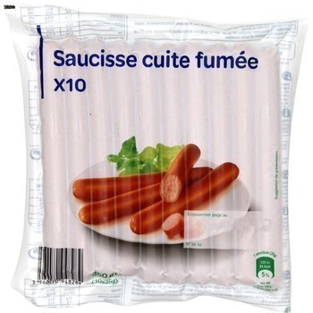 Saucisse cuite fume 10x35 g - Charcuterie Traiteur - Promocash Chateauroux