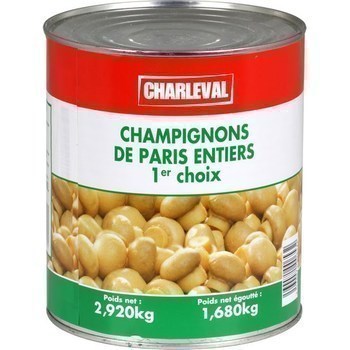 Champignons de Paris entiers 1er choix 1,68 kg - Epicerie Sale - Promocash Le Pontet