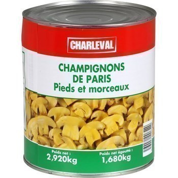 Champignons de Paris pieds et morceaux 1,68 kg - Epicerie Sale - Promocash Annecy