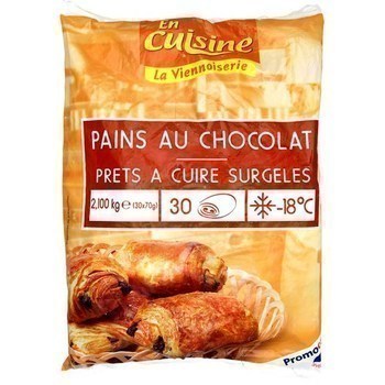 Pains au chocolat 30x70 g - Surgels - Promocash Dunkerque
