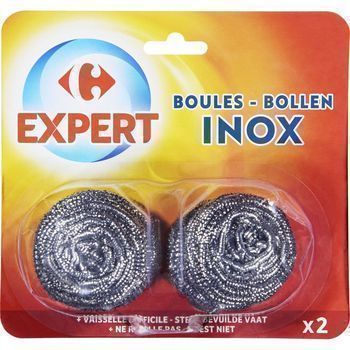 BOULES INOX X2 CARREFOUR - Hygine droguerie parfumerie - Promocash Forbach