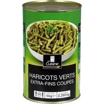 Haricots verts extra-fins coups 2,295 kg - Epicerie Sale - Promocash Vichy