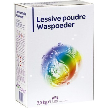Lessive poudre 3,3 kg - Hygine droguerie parfumerie - Promocash Bziers