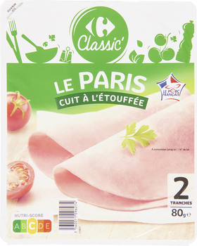 80G 2T JAMBON PARIS DD CRF - Charcuterie Traiteur - Promocash Limoges