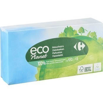 Mouchoirs 100% papier recycl x100 - Hygine droguerie parfumerie - Promocash Nancy