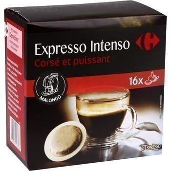 Caf en dosettes Expresso Intenso 16x6,5 g - Epicerie Sucre - Promocash Chambry
