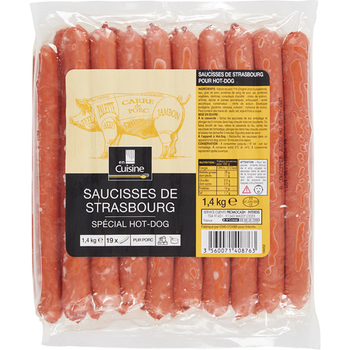 1.4KG SAUC STRASB HOT DOG EN C - Charcuterie Traiteur - Promocash Colmar