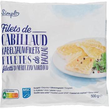 500G FILET DE CABILLAUD SIMPL - Surgels - Promocash Colmar