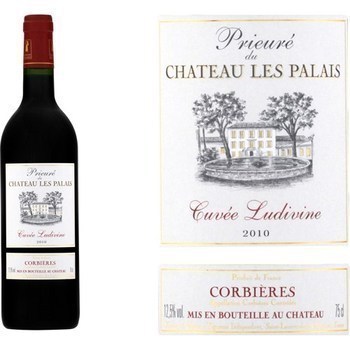 Corbires - Cuve Ludivine - Prieur du Chteau les Palais 12,5 75 cl - Vins - champagnes - Promocash Lorient