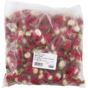 Radis equeuts - 1 kg - transform en France - Fruits et lgumes - Promocash Beauvais