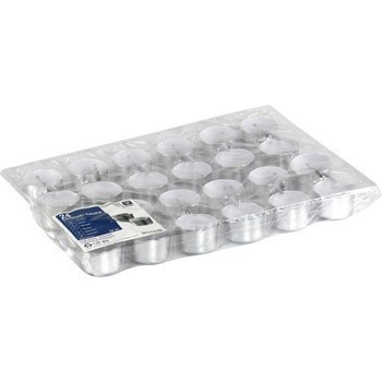 Casseroles Eskoffi 50 ml D50mm H40mm argent blanc x24 - Bazar - Promocash PROMOCASH VANNES