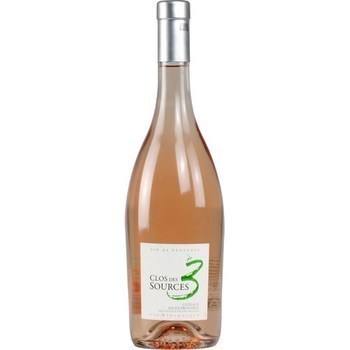 Coteaux Aix-en-Provence bio Clos des 3 sources 13,5 75 cl - Vins - champagnes - Promocash Lorient