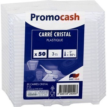 Carr cristal plastique 3 cl - Bazar - Promocash Albi