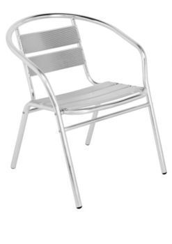 FAUTEUIL ALUMINIUM EMPILAB SIL - Bazar - Promocash Chateauroux