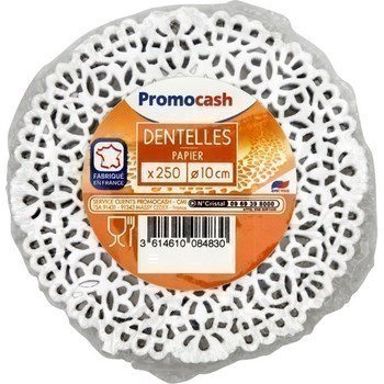 Dentelles papier diam 10 cm x250 - Bazar - Promocash Aix en Provence