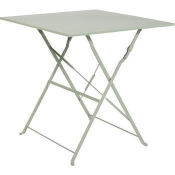 TABLE EN FER 70X70 VERT MOUSSE - Bazar - Promocash Bthune