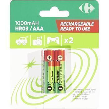 2 ACCUS HR03 1000MAH RTU CRF - Bazar - Promocash Villefranche