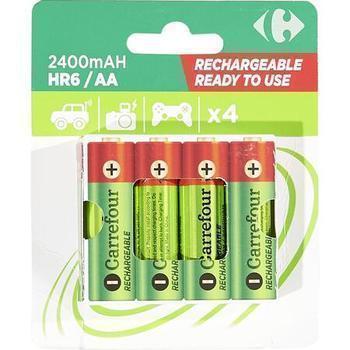 4 ACCUS HR6 2400MAH RTU CRF - Bazar - Promocash PROMOCASH VANNES