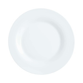 ASSIETTE PLATE BLANCHE 25 CM - Bazar - Promocash ALENCON