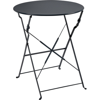 TABLE BISTROT RONDE  TAUPE MAR - Bazar - Promocash Bthune