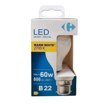 LEDFIL STD 60W B22 WW BT1 CRF - Bazar - Promocash Libourne