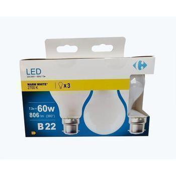 LEDFIL STD 60W B22 WW BT3 CRF - Bazar - Promocash LANNION