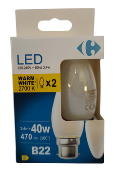 LEDFIL FLA 40W B22 WW BT2 CRF - Bazar - Promocash RENNES