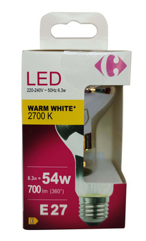 LEDFIL REFL R63 55W E27 BT1 CR - Bazar - Promocash Annemasse