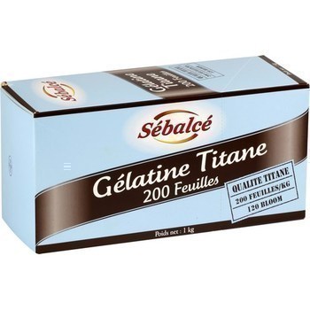 Glatine feuille titane x200 - Epicerie Sucre - Promocash Vichy