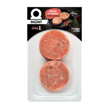 BQ BURGER SAUMON 2X100G - Mare - Promocash Saint Dizier