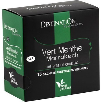 Th vert de Chine bio Vert Menthe Marrakech 15x2 g - Epicerie Sucre - Promocash Albi
