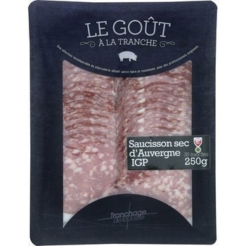Saucisson sec d'Auvergne IGP 250 g - Charcuterie Traiteur - Promocash Auch