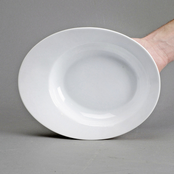 Assiette creuse ovale 25 x 20 cm - la pice - Bazar - Promocash 