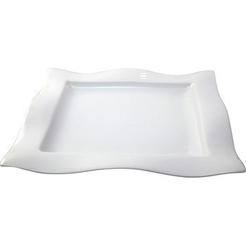 Assiette Vague 26 cm porcelaine blanche - Bazar - Promocash Sarrebourg