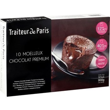 Moelleux chocolat premium 10x90 g - Surgels - Promocash LA TESTE DE BUCH