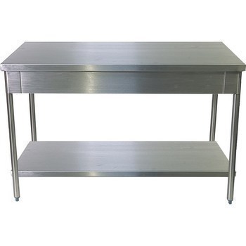 Table centrale inox dmontable 1200X700 MM tagre basse - Bazar - Promocash Vendome
