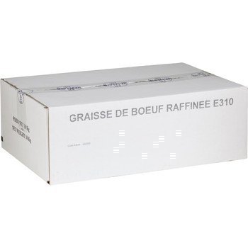 Graisse de boeuf raffinée E310 10 kg - Charcuterie Traiteur - Promocash  Grenoble
