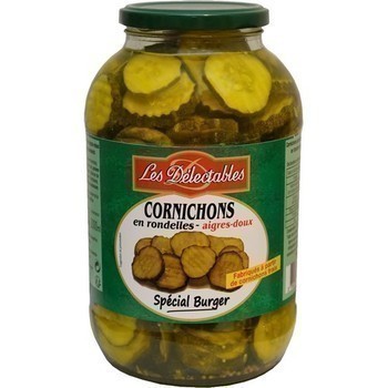 Cornichons en rondelles aigres doux spcial Burger 1000 g - Epicerie Sale - Promocash Pau