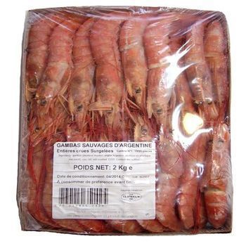 2KG GAMBAS CRUES ARGENTINE - Surgels - Promocash Carcassonne