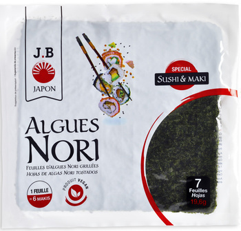 19,6G ALGUES NORI JB - Epicerie Sale - Promocash Lons le Saunier