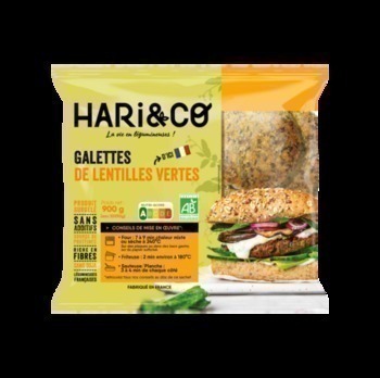 900G GALETTE LENTILLES VER BIO - Surgels - Promocash Vichy