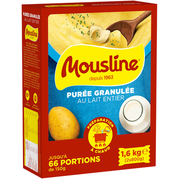 1,6KG PUREE LAIT ENT MOUSLINE - Epicerie Sale - Promocash Montpellier