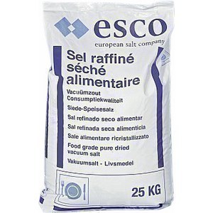 Sel fin raffin sch alimentaire - le sachet de 25 kg - Epicerie Sale - Promocash Saint Brieuc