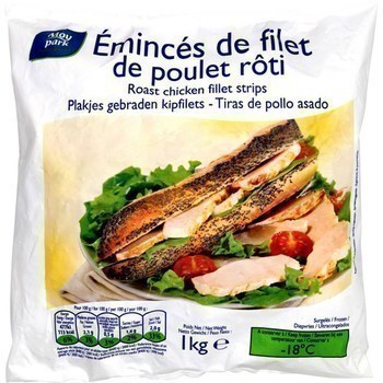 Emincs de filet de poulet rti 1 kg - Surgels - Promocash Moulins Avermes