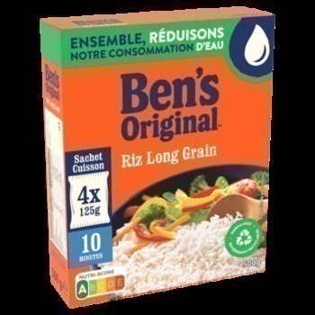 4X125G RIZ LG GRAIN 10MIN BENS - Epicerie Sale - Promocash Chartres