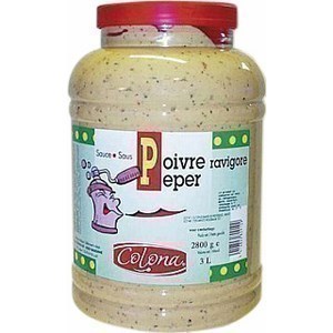 Sauce au poivre ravigore COLONA - le pot de 3 litres - Epicerie Sale - Promocash Anglet