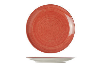 ASS PLATE TWISTER ROUGE D21CM - Bazar - Promocash Dijon