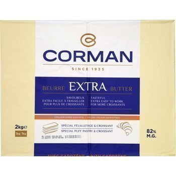2 KG BEURRE CORMAN 82% COLORE - Crmerie - Promocash Prigueux